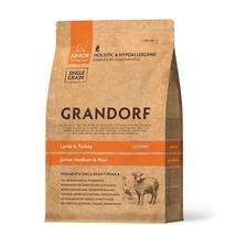Sausas šunų maistas Grandorf Holistic & Hypoallergenic Junior Medium & Maxi, ėriena/kalakutiena, 1 kg
