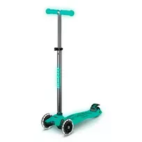 Paspirtukas Micro Maxi Deluxe Glow LED Jelly Green