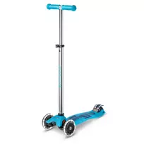 Paspirtukas Micro Maxi Deluxe Glow LED Crystal Blue