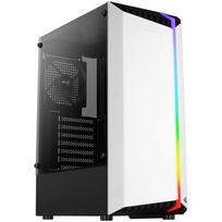 Aerocool Bionic v1 Mid Tower, RGB, Tempered Glass – Black/White