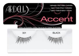 Priklijuojamos blakstienos Ardell Accent 301, 2 vnt., juoda sp.