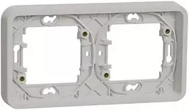 Schneider Electric Mureva Styl Įleidžiamas pagrindas 2x horizontalus baltas MUR39101