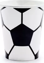PartyDeco Vienkartiniai puodeliai "Futbolas" 220ml 6 vnt