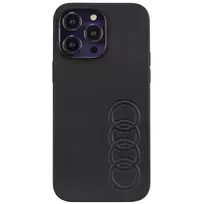 Apple iPhone 14 Pro Max Audi Synthetic odinis dėklas (AU-TPUPCIP14PM-TT/D1-BK) juodos spalvos