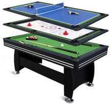 Pulo stalas Bilaro Game Zone 3 in 1, žalia medžiaga