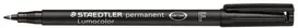 Staedtler 318-9, juodas, apvalus antgalis, juodas, polipropilenas (PP), plonas, 0,6 mm