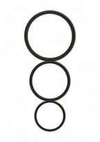 Shots Screaming O Flat Ring Set - Anatomical Silicone Support, 3 Sizes