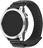 Fixed Fiksuotas | Sportiškas dirželis, skirtas Garmin QuickFit 26mm | 160-210 | Tamsi pilka | Nailonas