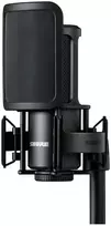 Shure SM4-K-KIT - kondensacinis mikrofonas, išorinis poliarizuotas, rankena, popfilter, dėklas