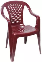 Bikuvalt Kėdė plastikinė bordo spalvos 54x56x80 cm Diamond 86215