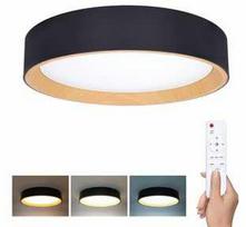 „Solight“ LED šviestuvas su nuotolinio valdymo pultu „Larios Juodas“, 48 W, 3360 lm, 39 cm, keičiantis spalvą, reguliuojamas ryškumas