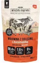 WIEJSKA ZAGRODA jautiena su veršiena ir katžole – šlapias kačių ėdalas – 100 g