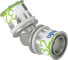 Uponor S-PRESS PLUS alkūnė 45° 32-32