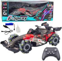 Lean Toys Nuotoliniu būdu valdomas lenktyninis automobilis F-Purškiklis 1:10 su garo efektu ir LED apšvietimu