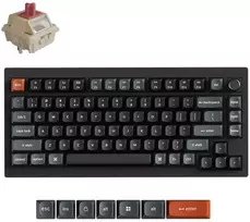 Belaidė mechaninė klaviatūra Keychron V1 Ultra Wireless | Hot Swappable | RGB | Raudoni (red) jungikliai