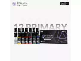 Kaleido ColorWorks RapidAir akriliniai dažai Primary Colors, 12 vnt.