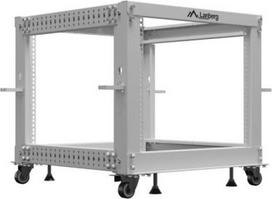 Lanberg Open Rack 19" 9U, adjustable | OR01-6109-S | 65.7 x 60 x 57.7 cm | Gray OR01-6109-S | 5901969447644