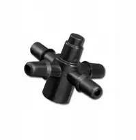 Kryžminė jungtis emiteriams ir lašintuvams 5 mm, 25 vnt. DSK-5135L5