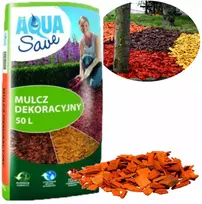 AQUA SAV DEKORATYVINIS MULČIAS 50L oranžinė medienos drožlės