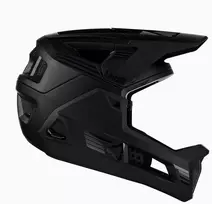 LEATT Helmet MTB Enduro 4.0 V23 Bike Helmet with Removable Chin Guard, Size L, Juodas