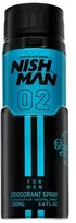 Nishman 02 Dezodorantas Purškiklis purškiamas dezodorantas vyrams, 200 ml