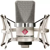Neumann TLM 102 NI Studio Set - Mikrofonas pojemnościowy, wielkomembranowy su laikikliu przeciwwstrząsowym, nikiel