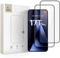 Grūdintas stiklas Tech-Protect Glass Fit+ 2 vnt. Xiaomi 17T Pro juodos spalvos