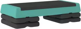 Aosom Aerobikos Stepperis 77x36x10.5/15.5/20.5 cm Žalias Reguliuojamas