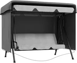 Aosom Lauko baldų uždangalas 215x155x150 cm Tamsiai pilkas Polietilenas
