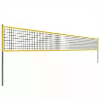 Aosom Tinklinio tinklo komplektas 950x100x248 cm Juodas Plienas