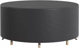 Aosom Apsauginis užvalkalas sodo baldams 214x70 cm juodas Oxford audinys