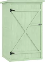 Aosom Sodo spintelė 75x56x115 cm žalia mediena