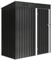 Aosom Sodo namelis 163x90x179 cm Tamsiai pilkas metalas