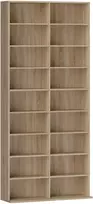 Aosom DVD lentyna 78,5x24x175 cm natūralaus medžio laikymas