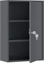 Aosom Vaistų spintelė 40x18x60 cm Pilka metalinė