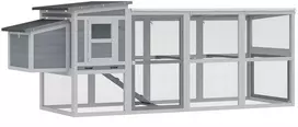 Aosom Vištidė 264x82x89 cm Pilka