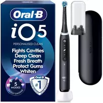 Dantų šepetėlis Oral-B iO5 sähköhammasharja, musta + matkakotelo