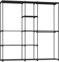 Aosom Spinta 182x43x185 cm Juodas plieno rėmas