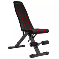Aosom Reguliuojama svorio suoliukas 82x35x42,5-107 cm Juodas metalas