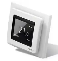 DEVIreg™ Touch baltas, 5...45 °C, grindų ir patalpos jutiklis, 16 A (termostatas)