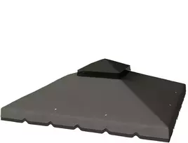 Aosom Pavėsinės stogo pakaitalas 300x300 cm šviesiai pilkas poliesteris