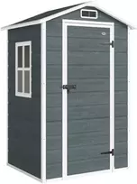 Aosom Sodo namelis 128x104x196 cm Pilkas Plastikas