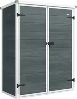 Aosom Sodo namelis 134x68,5x170 cm Pilkas Plastikas