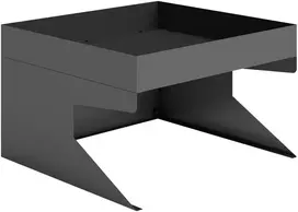 Aosom Garažas robotui vejapjovei su vazonu 75x70x46 cm juodas plienas