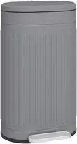 Aosom Šiukšlių dėžė 36.5x31.2x60.8 cm Pilka Metalinė