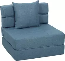 Fotelis Aosom Miegamasis krėslas 70x70x61 cm tamsiai mėlynos spalvos audinys