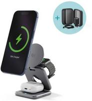 Epico UltraBase Qi2 25W 3in1 Fold Metal Mag+ Wireless Charging Stand EF60 | Kosminė pilka