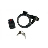 Dviračių užraktas KINGUARD 4016 120cmx8mm Black