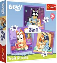 Trefl BLUEY 3 dėlionių rinkinys