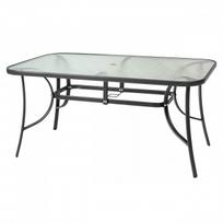 Lauko stalas Mirpol Neptun, juoda sp., 150 cm x 90 cm x 70 cm